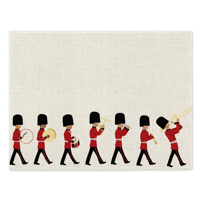 Wholesale London Changing of the Guard Placemats (Set of Four) - Mustard and Gray Trade Homeware and Gifts - Made in Britain
