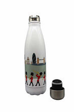 Load image into Gallery viewer, Wholesale London Scene Chilli Bowling Bottle - Mustard and Gray Trade Homeware and Gifts - Made in Britain
