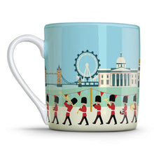 Load image into Gallery viewer, Wholesale London Seasons Summer 350ml Mug - Mustard and Gray Trade Homeware and Gifts - Made in Britain