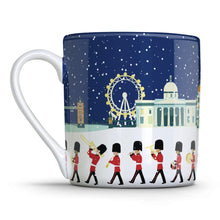 Load image into Gallery viewer, Wholesale London Seasons Winter 350ml Mug - Mustard and Gray Trade Homeware and Gifts - Made in Britain
