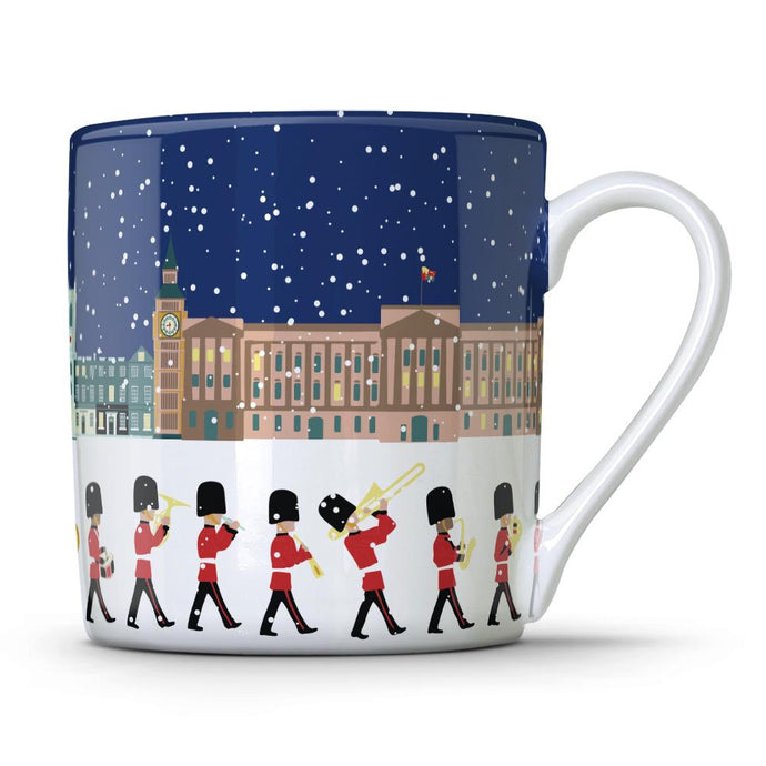 Wholesale London Seasons Winter 350ml Mug - Mustard and Gray Trade Homeware and Gifts - Made in Britain