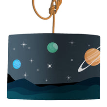 Load image into Gallery viewer, Wholesale Mission to the Moon Lamp Shade - Mustard and Gray Trade Homeware and Gifts - Made in Britain