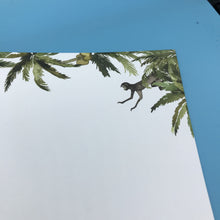 Load image into Gallery viewer, Wholesale Monkey Writing Paper Compendium - Mustard and Gray Trade Homeware and Gifts - Made in Britain