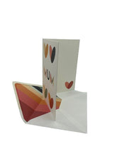 Load image into Gallery viewer, Wholesale Mum Hearts Greetings Card - Mustard and Gray Trade Homeware and Gifts - Made in Britain