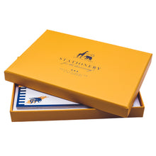 Load image into Gallery viewer, Wholesale Notes from a Honey Bee Notecard Set with Lined Envelopes - Mustard and Gray Trade Homeware and Gifts - Made in Britain