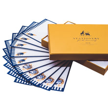 Load image into Gallery viewer, Wholesale Notes from a Honey Bee Notecard Set with Lined Envelopes - Mustard and Gray Trade Homeware and Gifts - Made in Britain