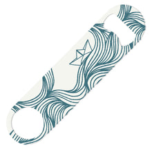 Load image into Gallery viewer, Wholesale Paper Boat Bottle Opener - Mustard and Gray Trade Homeware and Gifts - Made in Britain