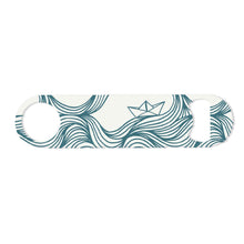 Load image into Gallery viewer, Wholesale Paper Boat Bottle Opener - Mustard and Gray Trade Homeware and Gifts - Made in Britain