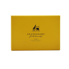 Load image into Gallery viewer, Wholesale Pillarbox Change of Address Card Set - Mustard and Gray Trade Homeware and Gifts - Made in Britain