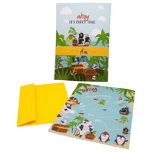 Load image into Gallery viewer, Wholesale Pirate Party Invitations - Mustard and Gray Trade Homeware and Gifts - Made in Britain