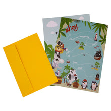 Load image into Gallery viewer, Wholesale Pirate Party Invitations - Mustard and Gray Trade Homeware and Gifts - Made in Britain