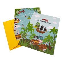 Load image into Gallery viewer, Wholesale Pirate Party Invitations - Mustard and Gray Trade Homeware and Gifts - Made in Britain