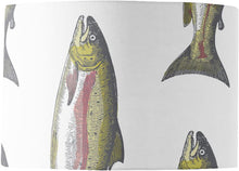 Load image into Gallery viewer, Wholesale Severn Salmon Lamp Shade - Mustard and Gray Trade Homeware and Gifts - Made in Britain