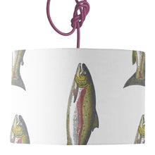 Load image into Gallery viewer, Wholesale Severn Salmon Lamp Shade - Mustard and Gray Trade Homeware and Gifts - Made in Britain