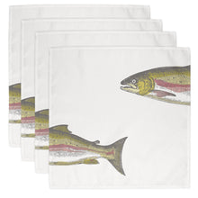 Load image into Gallery viewer, Wholesale Severn Salmon Napkins (Set of Four) - Mustard and Gray Trade Homeware and Gifts - Made in Britain
