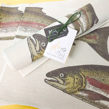 Load image into Gallery viewer, Wholesale Severn Salmon Placemats (Set of Four) - Mustard and Gray Trade Homeware and Gifts - Made in Britain