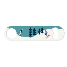 Load image into Gallery viewer, Wholesale Snow Skiing Bottle Opener - Mustard and Gray Trade Homeware and Gifts - Made in Britain