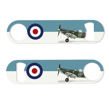 Load image into Gallery viewer, Wholesale Spitfire Bottle Opener - Mustard and Gray Trade Homeware and Gifts - Made in Britain