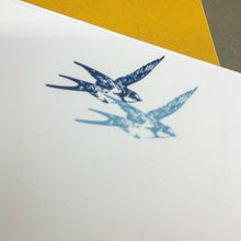 Load image into Gallery viewer, Wholesale Swallows Writing Paper Compendium - Mustard and Gray Trade Homeware and Gifts - Made in Britain