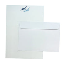 Load image into Gallery viewer, Wholesale Swallows Writing Paper Compendium - Mustard and Gray Trade Homeware and Gifts - Made in Britain