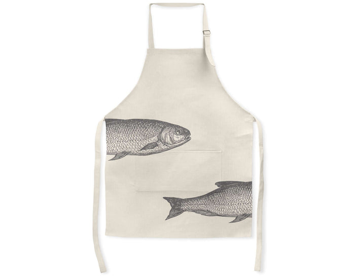 Wholesale Ticklerton Tench Apron - Mustard and Gray Trade Homeware and Gifts - Made in Britain