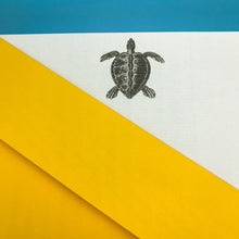 Load image into Gallery viewer, Wholesale Turtle Writing Paper Compendium - Mustard and Gray Trade Homeware and Gifts - Made in Britain