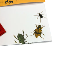 Load image into Gallery viewer, Wholesale Vintage Bugs Writing Paper Compendium - Mustard and Gray Trade Homeware and Gifts - Made in Britain