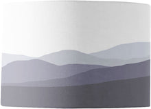 Load image into Gallery viewer, Wholesale Welsh Hills Lamp Shade - Mustard and Gray Trade Homeware and Gifts - Made in Britain