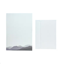 Load image into Gallery viewer, Wholesale Welsh Hills Writing Paper Compendium - Mustard and Gray Trade Homeware and Gifts - Made in Britain