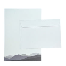 Load image into Gallery viewer, Wholesale Welsh Hills Writing Paper Compendium - Mustard and Gray Trade Homeware and Gifts - Made in Britain