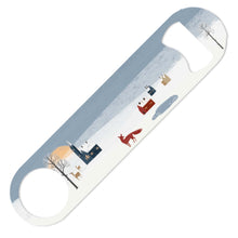 Load image into Gallery viewer, Wholesale Winter Fox Bottle Opener - Day - Mustard and Gray Trade Homeware and Gifts - Made in Britain