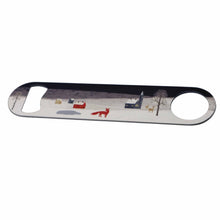Load image into Gallery viewer, Wholesale Winter Fox Bottle Opener - Night - Mustard and Gray Trade Homeware and Gifts - Made in Britain