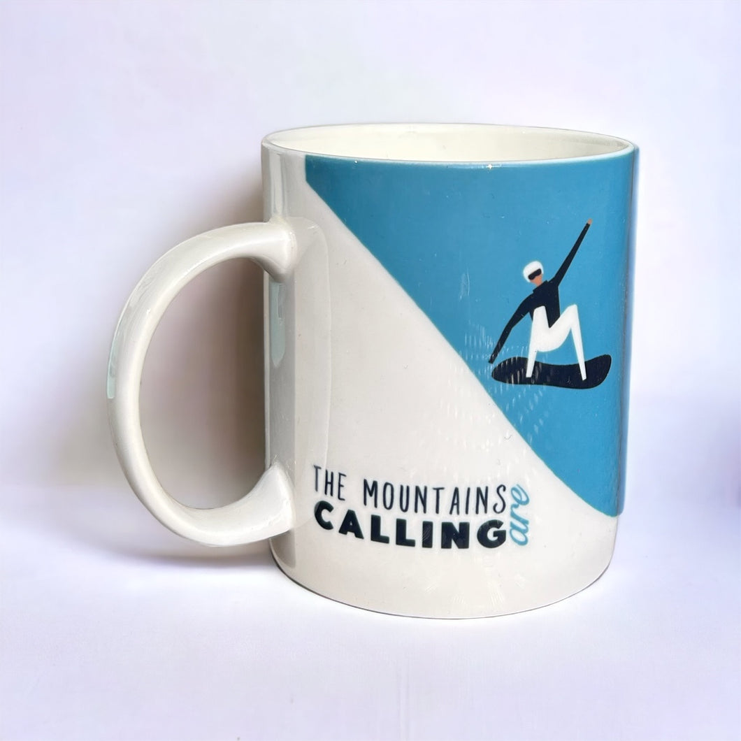 The Mountains are Calling Snowboarding 425ml Mug