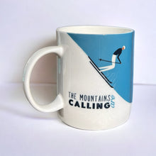 Load image into Gallery viewer, The Mountains are Calling Snow Skiing 425ml Mug
