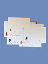 Load image into Gallery viewer, Buggy Scribble Notecard Set with Laid Envelopes
