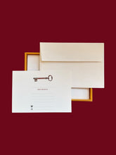 Load image into Gallery viewer, Vintage Key Change of Address Card Set with Laid Envelopes
