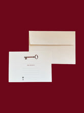 Load image into Gallery viewer, Vintage Key Change of Address Card Set with Laid Envelopes
