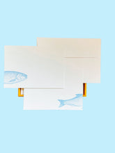 Load image into Gallery viewer, Catch of the Day Bluefish Notecard Set with Laid Envelopes
