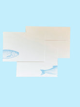Load image into Gallery viewer, Catch of the Day Bluefish Notecard Set with Laid Envelopes
