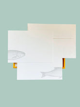 Load image into Gallery viewer, Catch of the Day Tench Notecard Set with Laid Envelopes
