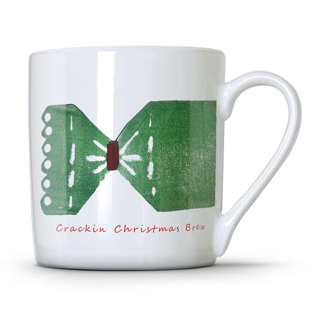 Green Christmas Cracker 350ml Mug