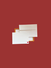 Load image into Gallery viewer, Heart Notecard Set with Laid Envelopes
