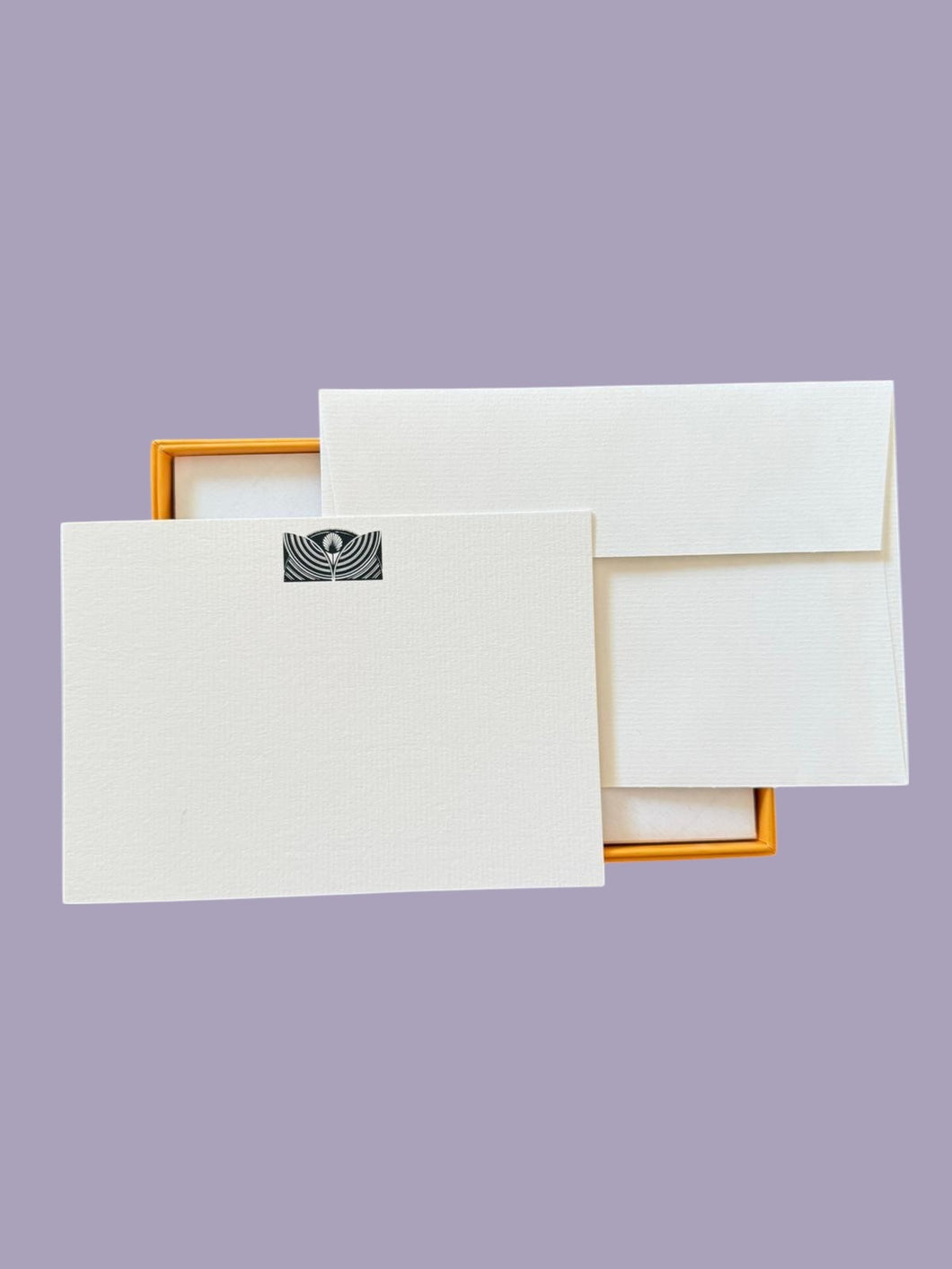 Art Deco Flower with Lined Envelopes