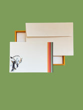 Load image into Gallery viewer, Horse Stripe Notecard Set with Laid Envelopes
