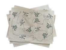 Load image into Gallery viewer, Mistletoe Ink and Hue Placemats (Set of Four)
