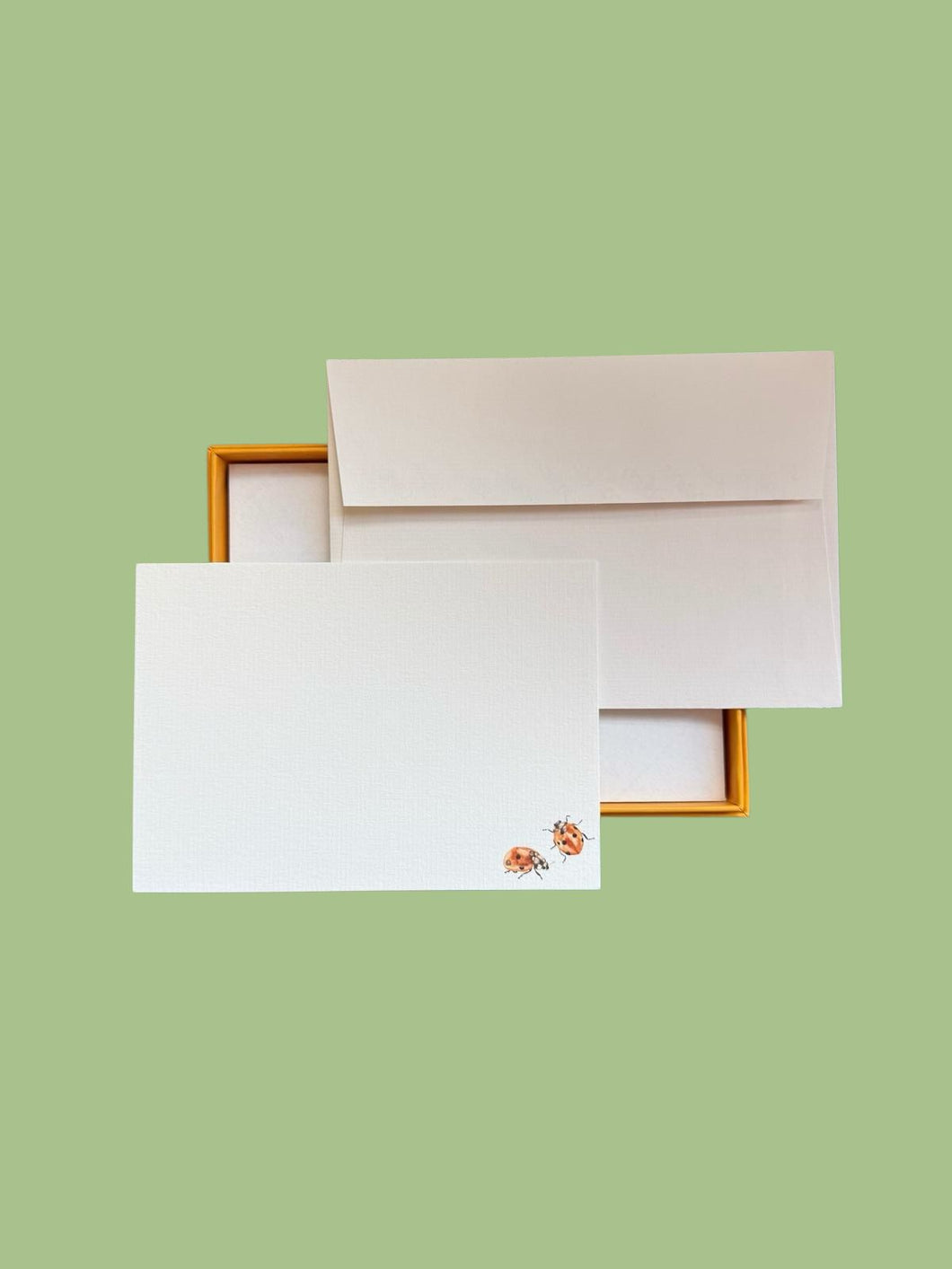Ladybird Notecard Set with Laid Envelopes