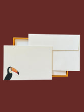 Load image into Gallery viewer, Toco Toucan Notecard Set with Laid Envelopes

