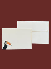 Load image into Gallery viewer, Toco Toucan Notecard Set with Laid Envelopes
