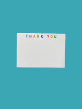 Load image into Gallery viewer, Typography Thank You Notecard Set with Laid Envelopes
