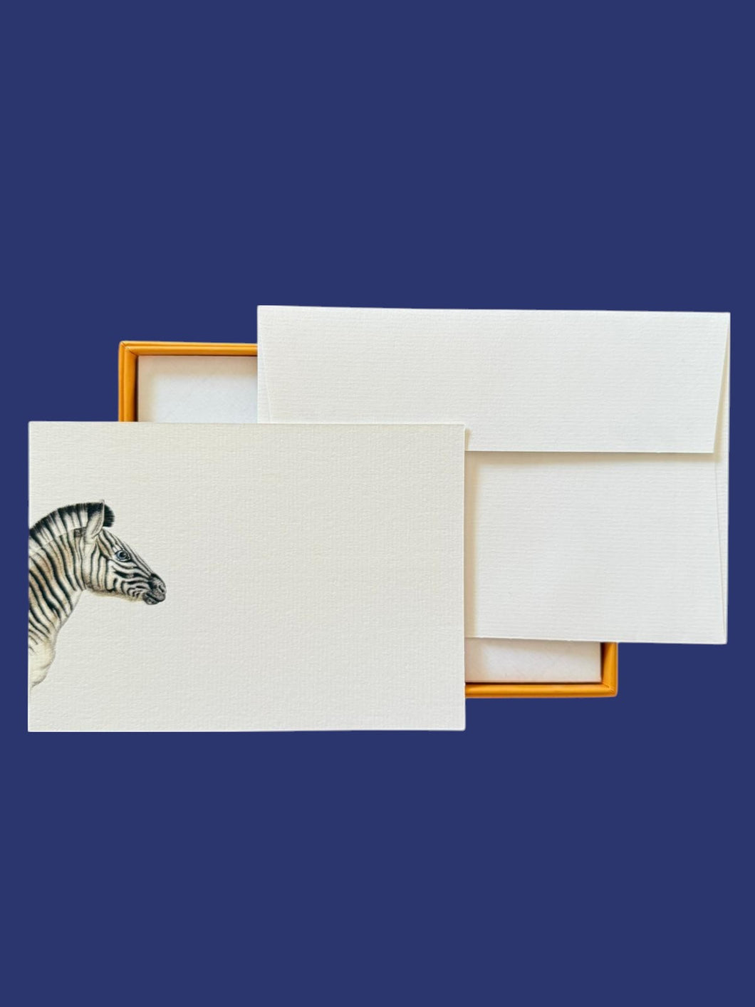 Zebra Stripe Notecard Set with Lined Envelopes